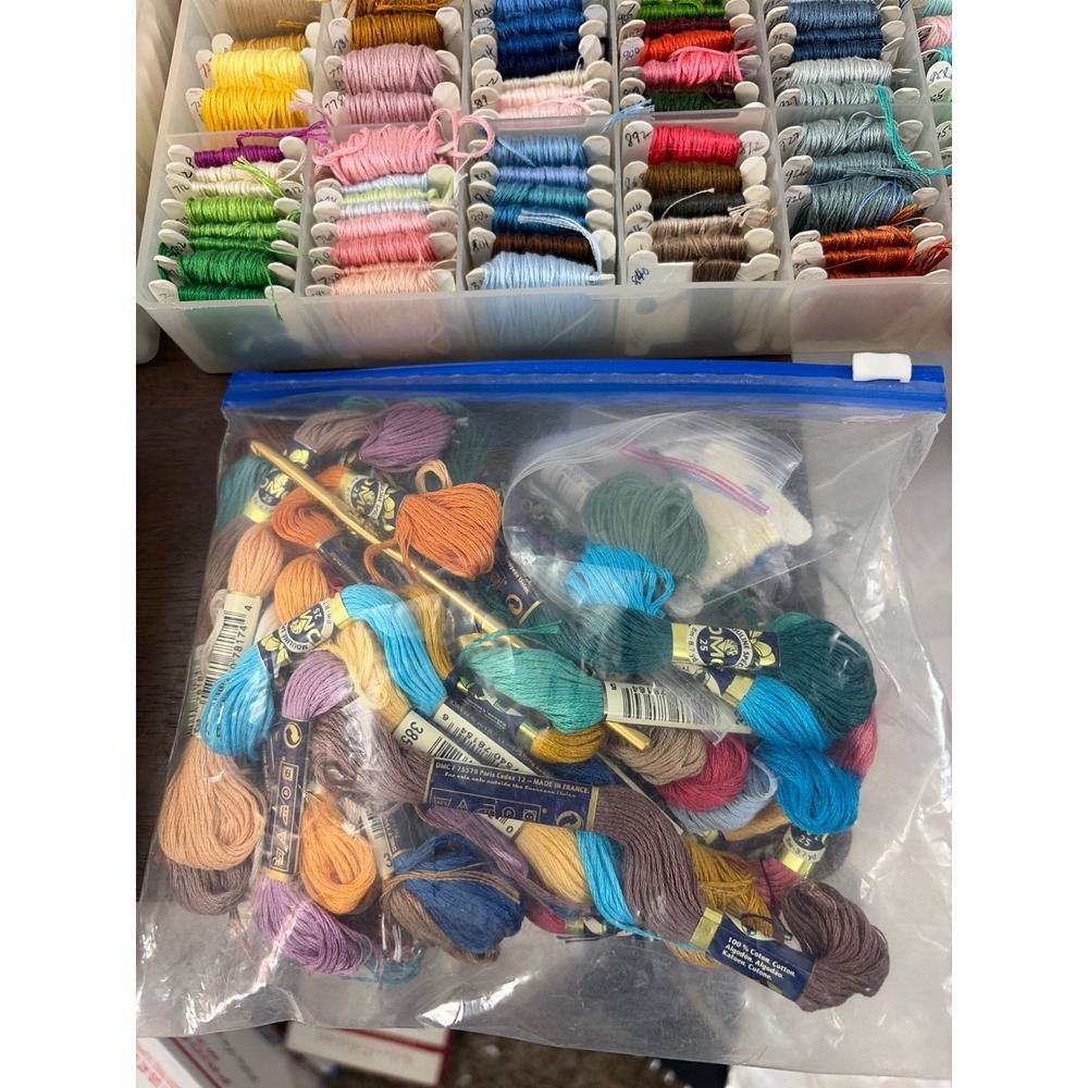 3 Cases Bag DMC Carded/Numbered Embroidery Floss Thread Needlepoint Cross Stitch - Picture 5 of 5